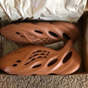 Size 13 Clay Red Yeezy Foam Runner